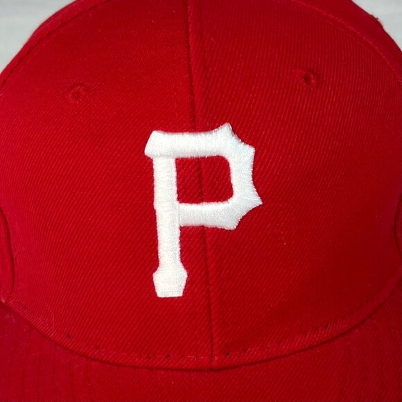 Pittsburgh Pirates Fitted Baseball Cap MLB Red Size 7 3/8 New - Picture 4 of 9